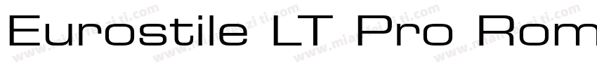 Eurostile LT Pro Rom字体转换